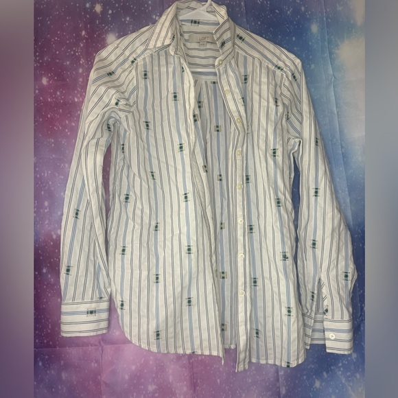 Loft printed button down blouse - Picture 1 of 4